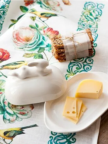 Маслёнка с кроликом, 380 мл, Белый