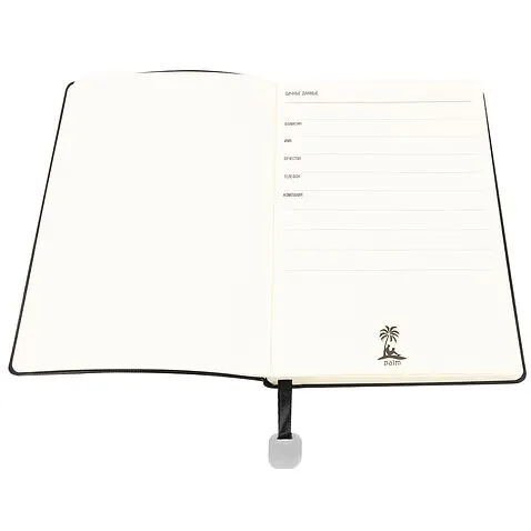 Ежедневник A5 недатированный Farfalla в мягком переплёте, черный