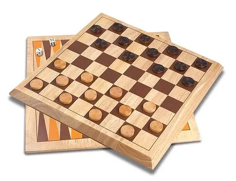 Набор игр шашки и нарды CRAFTSMAN, натуральный