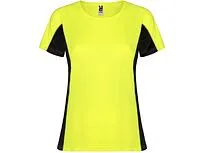 Футболка Shanghai женская, неоновый желтый/черный