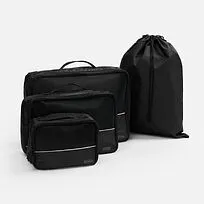 Дорожный набор сумок noJumble 4 в 1, черный