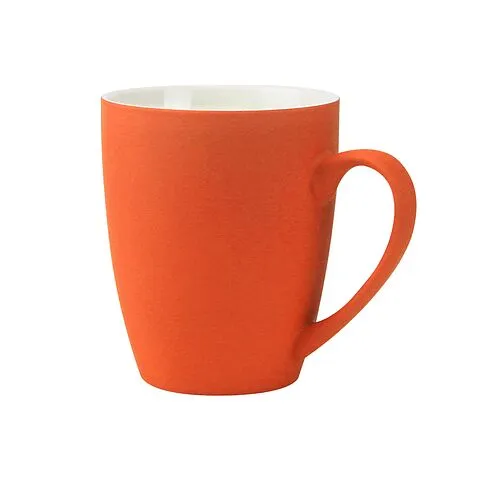 Кружка Elegante, софт-тач, 350мл, оранжевая-S Кружка Elegante, софт-тач, 350мл, оранжевая-S