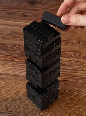 Игра «Деревянная башня мини», черная