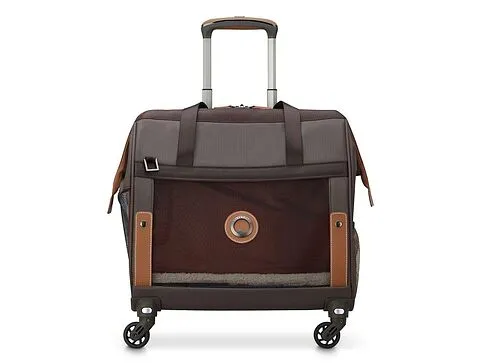 Сумка для перевозки животных DELSEY, CHATELET AIR 2.0, на колесах, 42л, коричневый