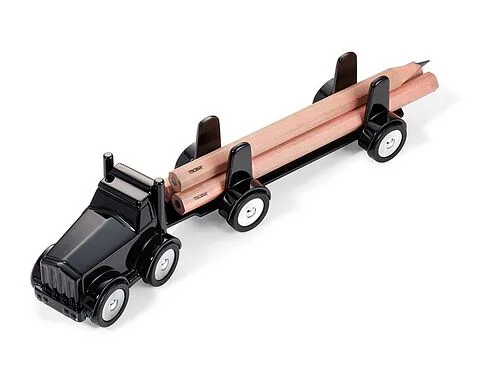 Держатель LUMBERTRUCK для скрепок, подставка для ручек или карандашей, черный