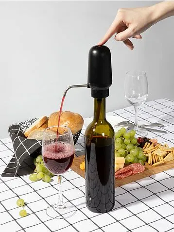Электрический аэратор-дозатор для вина Lonks, черный