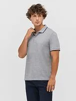 Рубашка поло унисекс Palermo, черная с белым