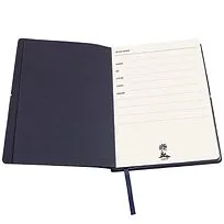 Ежедневник A5 недатированный Massimo в мягком переплёте, темно-синий
