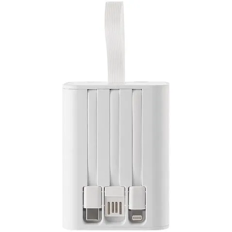 Аккумулятор с быстрой зарядкой Trellis Quick 10000 мАч, белый