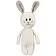 Мягкая игрушка Beastie Toys, заяц с белым шарфом