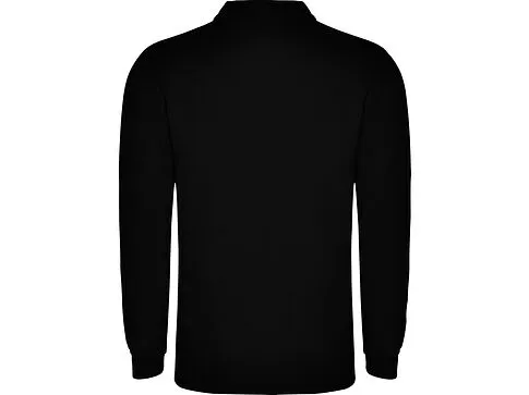 Рубашка поло Carpe мужская с длинным рукавом, черный