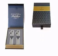 Подарочная коробка PARKER с ложементами для двух ручек, черный