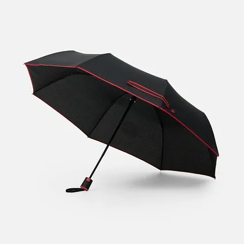 Зонт складной Edgeline, красный
