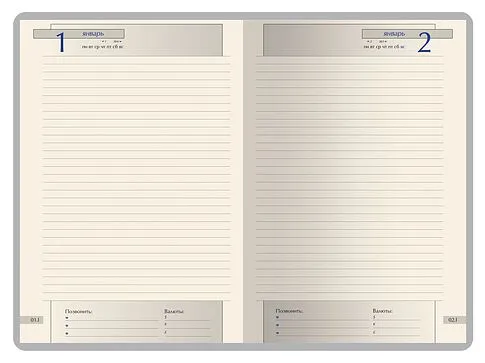 Ежедневник полудатированный А5 Windsor, коричневый