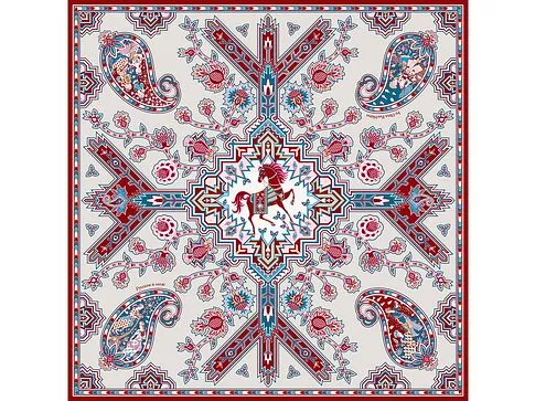 Платок Кавказский скакун