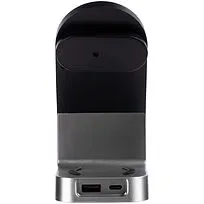 Зарядная станция с часами E-Store для смартфона, часов и наушников, черная