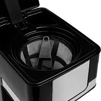 Электрическая кофеварка DayDriver, черно-серебристая