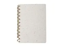 Живой блокнот А5 с бумажным карандашом и семенами цветов микс, белый