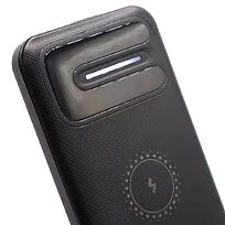 Внешний аккумулятор Odyssey, 10000 mAh с беспроводной зарядкой, черный