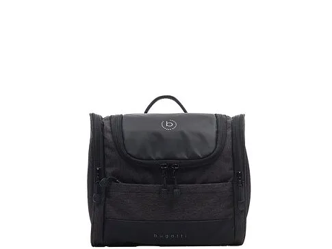 Несессер дорожный BUGATTI Universum, графитовый, полиэстер меланж/тарпаулин, 23,5х12х22,5 см, 7 л
