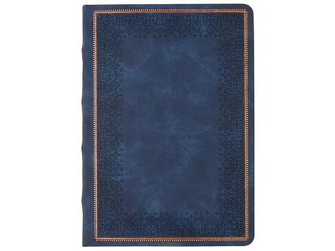Ежедневник недатированный А5 Royal, синий с бронзовым срезом