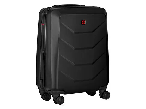 Чемодан WENGER Prymo, чёрный, малый, 40х55х20 см, 36 л, ABS+PC