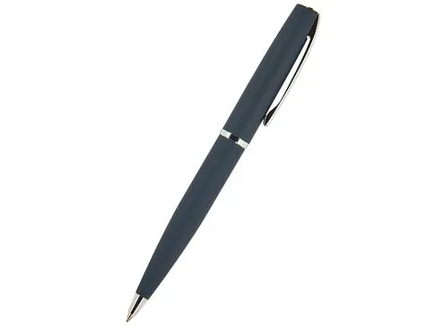 Ручка Sienna шариковая  автоматическая, синий металлический корпус soft-touch, 1.0 мм, синяя