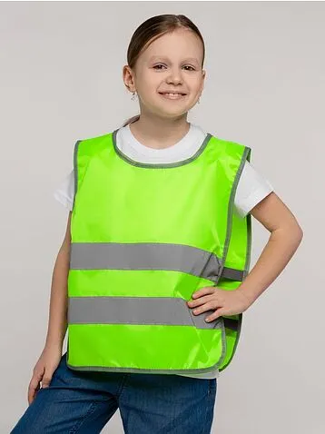 Жилет светоотражающий детский С-2.001Н, желтый неон