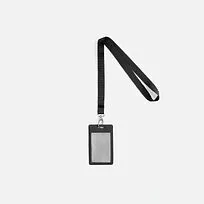 Лента для бейджа Pin, черная