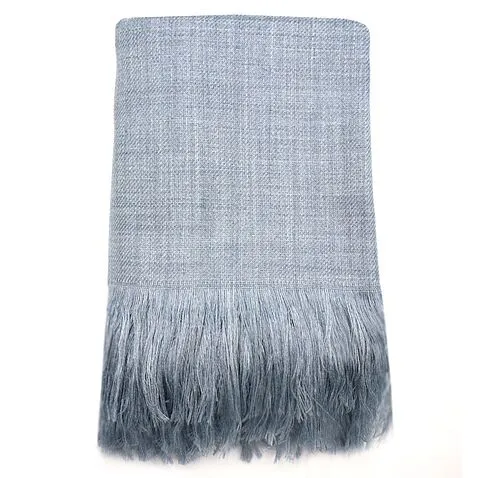 Плед полушерстяной COMFORT, светло-серый 