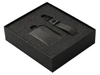 Подарочный набор Long River: картхолдер, ремешок для ключей, черная коробка