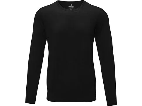 Мужской пуловер Merrit с круглым вырезом, черный