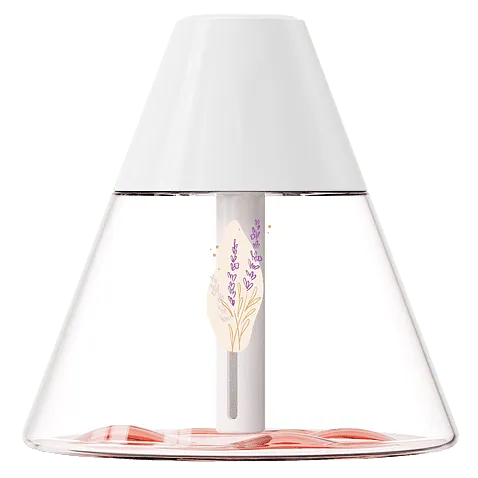 Светодиодный USB увлажнитель-аромадиффузор Cone, белый