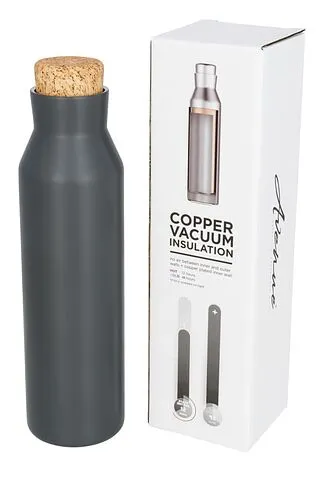 Термос-бутылка с вакуумной медной изоляцией высокого класса 500мл, серый Термос-бутылка с вакуумной медной изоляцией высокого класса 500мл, серый