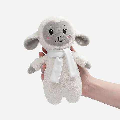 Мягкая игрушка Beastie Toys, овечка с белым шарфом