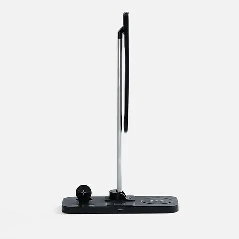 Настольная лампа с беспроводной зарядкой Power Light, черная
