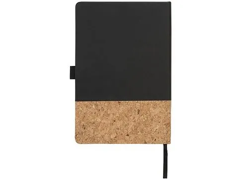 Блокнот Evora формата A5 из пробки и термополиуретана, черный