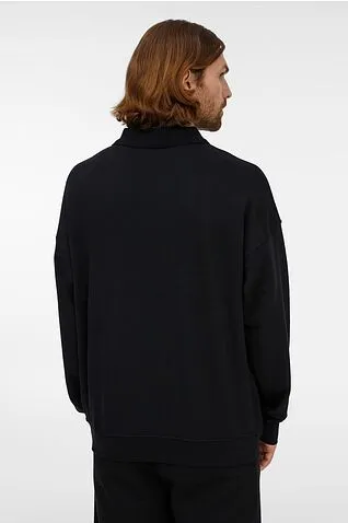 Свитшот оверсайз унисекс S6, черный