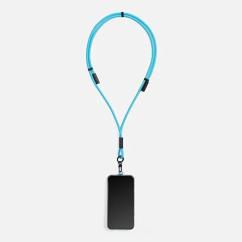 Кабель-ланьярд energyFlex Power Delivery 60 Вт, голубой