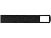 USB 2.0- флешка на 32 Гб c подсветкой логотипа Hook LED, темно-серый, синяя подсветка