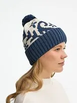 Шапка Wintertude, синяя с белым