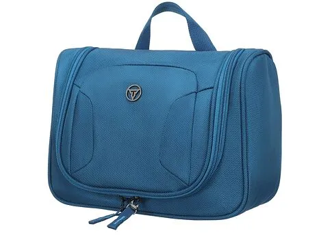 Несессер TORBER, дорожный, синий, полиэстер, 27х11х22 см