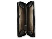 Кошелёк женский BUGATTI Elsa, с защитой данных RFID, чёрный, воловья кожа/полиэстер, 18,7х2х10 см