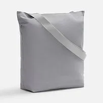 Шопер B5, серый с широкими серыми ручками