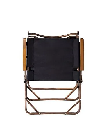 Стул MW02 складной, черный, темное дерево