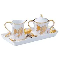 Набор  quot;Мелисса quot; (молочник и сахарница на блюдце), 17 * 8,5 *7 см 167379