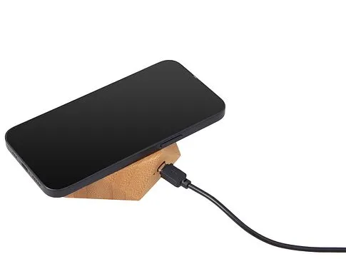 Беспроводное зарядное устройство Gex, 15 Вт, бамбук