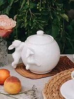 Сахарница с кроликами (NEW), 1000 мл, Белый