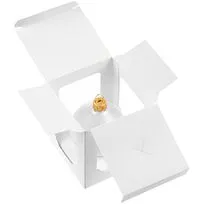 Елочный шар Gala Matt в коробке, 8,5 см, белый