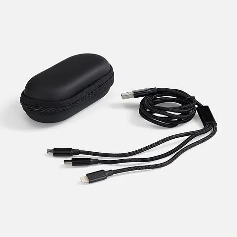Кабель Triple Charge в футляре ver.2, черный